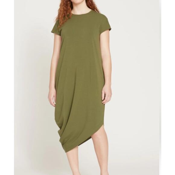 Universal Standard Iconic Geneva Dress Short Sleeve Green XS or Large - Picture 1 of 11